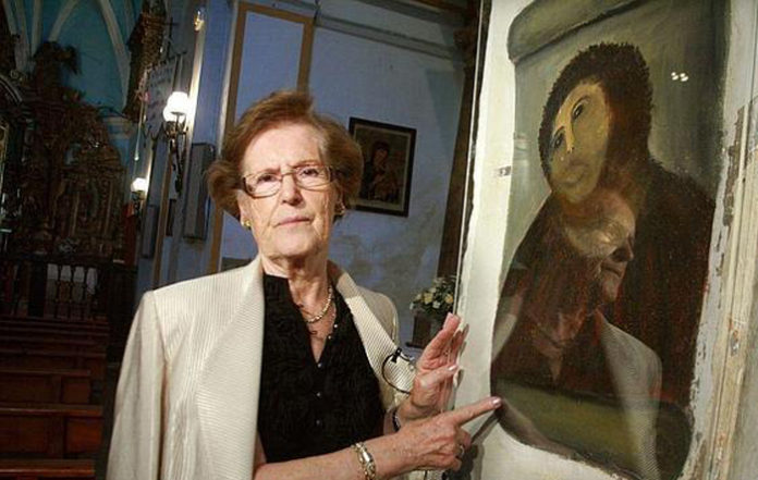 Doña Cecilia ofrece al Museo de Lérida sus servicios para reproducir los bienes de Sijena