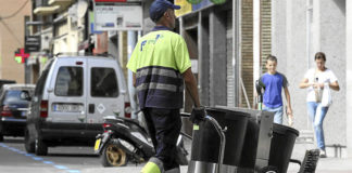 Despedido un trabajador de Zaragoza Limpia que aprovechaba el cierzo para no limpiar