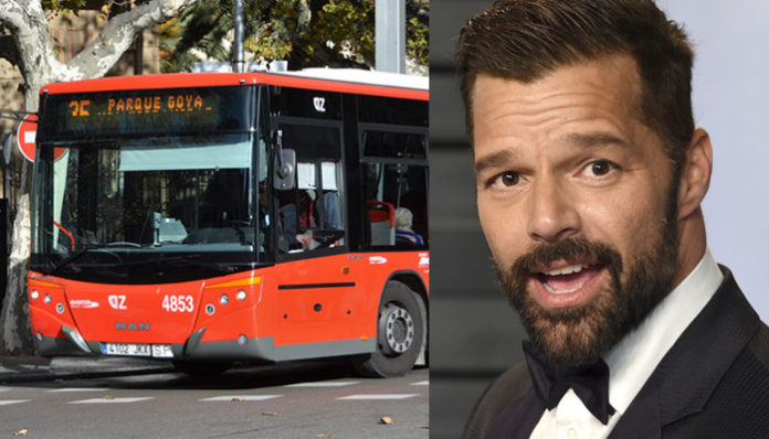 La letra ‘Un pasito pa’lante un pasito pa’tras’ de Ricky Martin, inspirada en los autobuses urbanos de Zaragoza