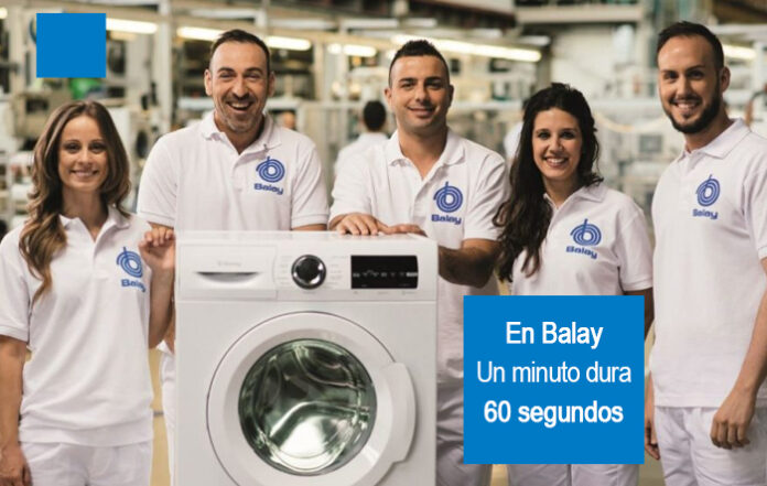 Balay saca al mercado la primera lavadora cuyo último minuto de lavado equivaldrá a 60 segundos 